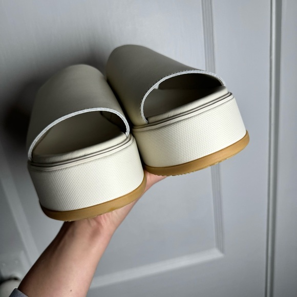 Sorel Dayspring Slide Women’s Platform Sandal in Chalk New Without Tags Size 10 - Picture 4 of 13